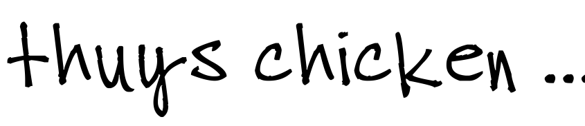 Preview thuys chicken scratch