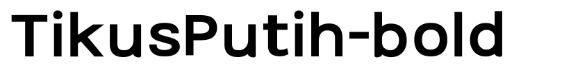 Preview TikusPutih-bold