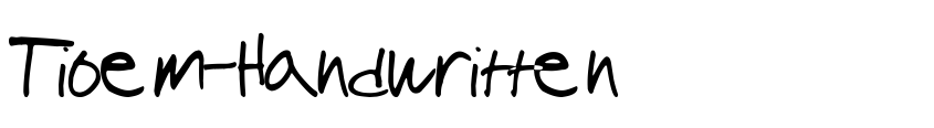 Preview Tioem-Handwritten