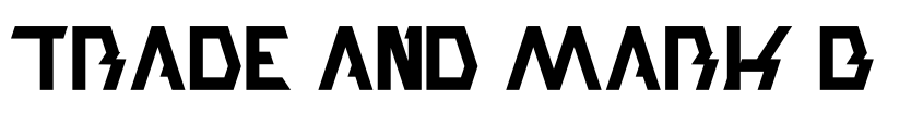 Preview TRADE AND MARK Bold