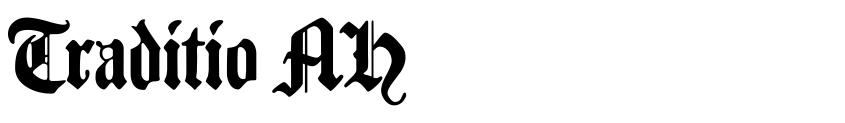Font Traditio AH by Andreas Höfeld