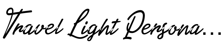 Preview Travel Light Personal Use 