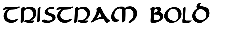 Font Tristram Bold by Daniel Zadorozny