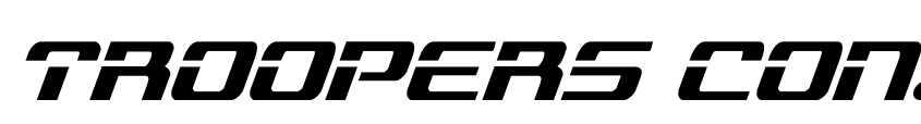 Preview Troopers Condensed Italic