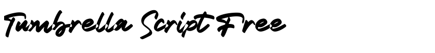 Font Tumbrella Script Free by Maulana Creative