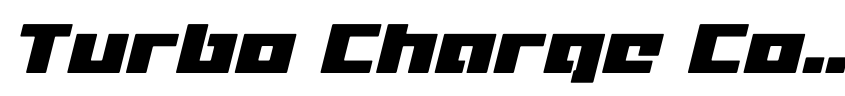 Preview Turbo Charge Condensed Italic