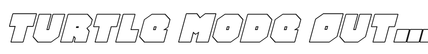 Preview Turtle Mode Outline Italic