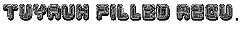 Font Tuyaux Filled Regular by Vladimir Nikolic