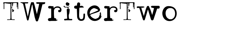 Font TWriterTwo by Unknown