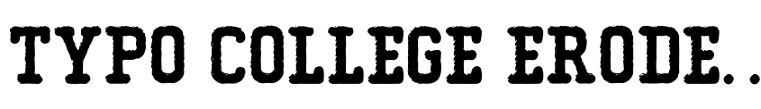 Preview Typo College Eroded Demo