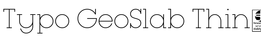 Preview Typo GeoSlab Thin Demo