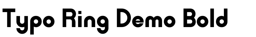 Preview Typo Ring Demo Bold