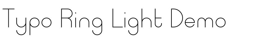 Preview Typo Ring Light Demo