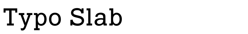 Preview Typo Slab