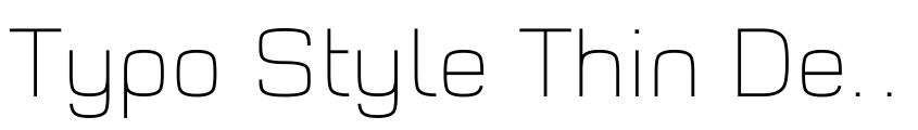 Preview Typo Style Thin Demo