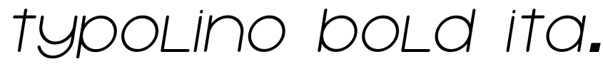 Preview Typolino Bold Italic