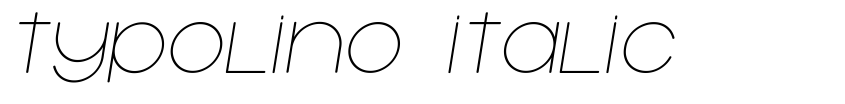 Preview Typolino Italic