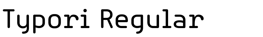 Preview Typori Regular