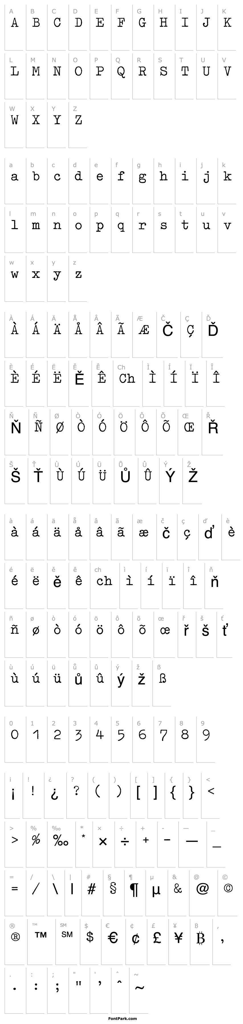 Overview Typewriter-Regular