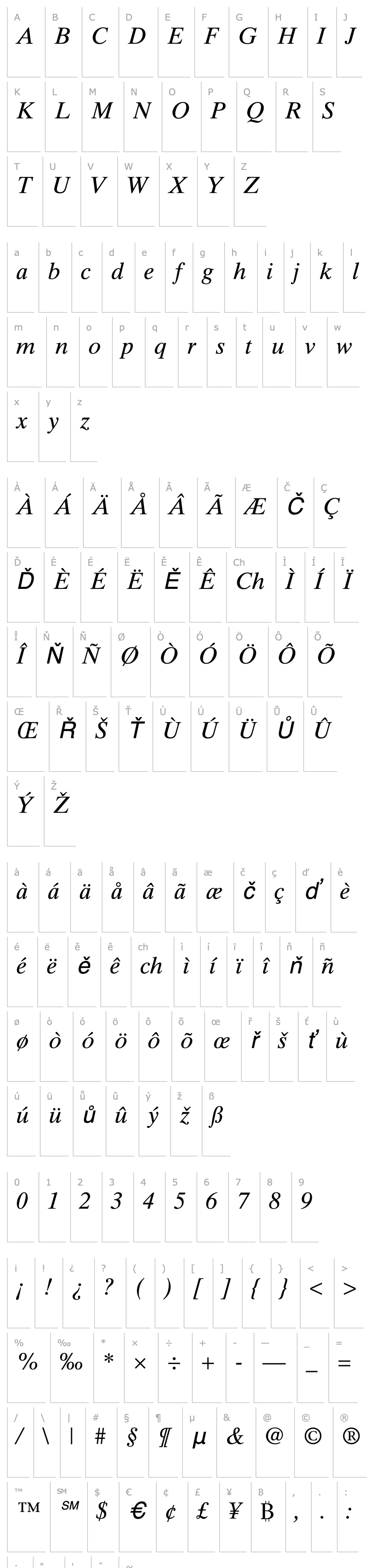 Přehled TimesTen-Italic