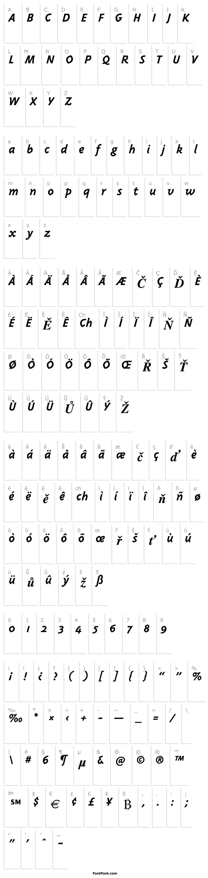 Overview Triplex-Bold Italic