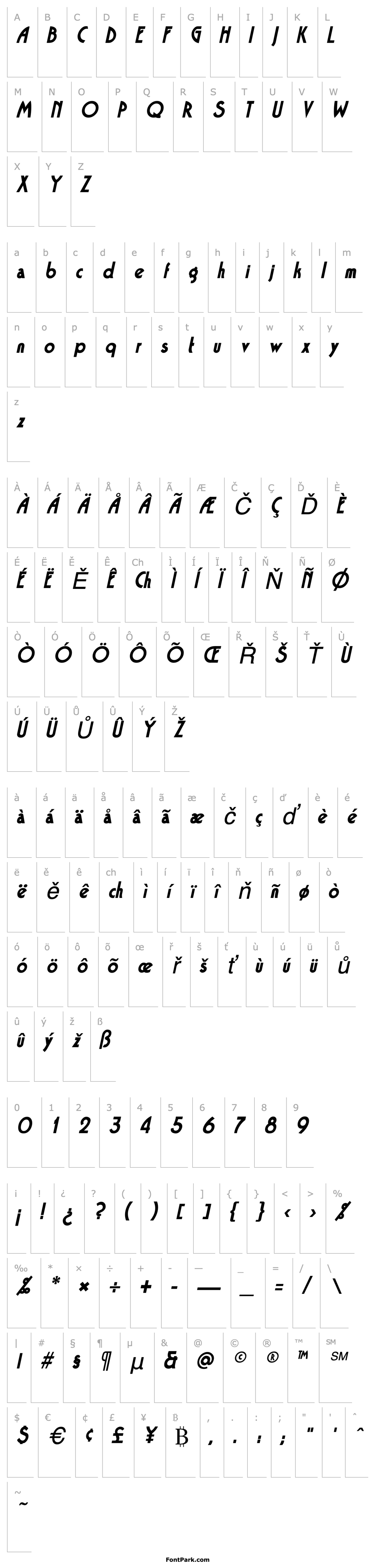 Overview Tango Italic