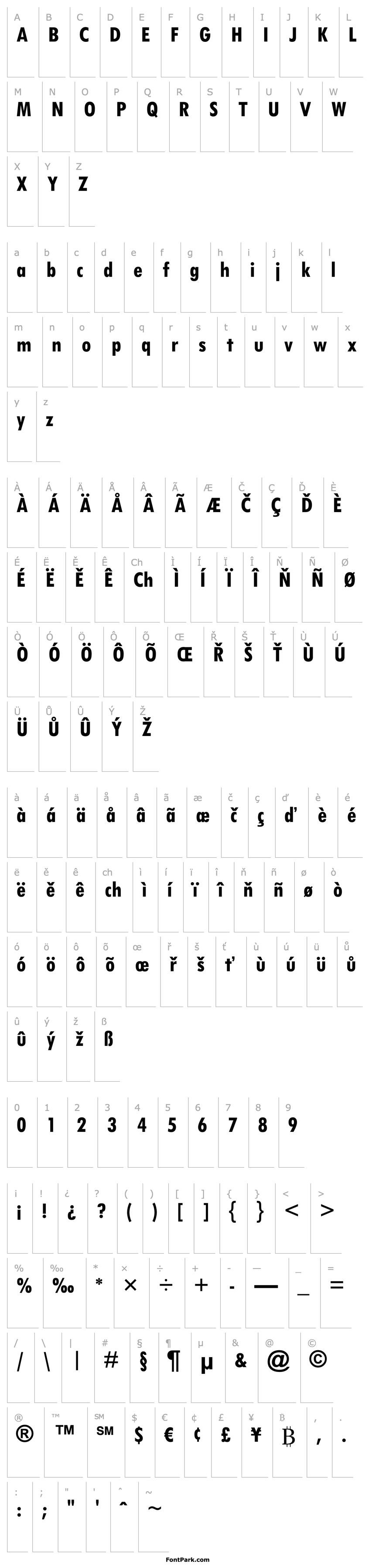 Overview Tw Cen MT Condensed Bold