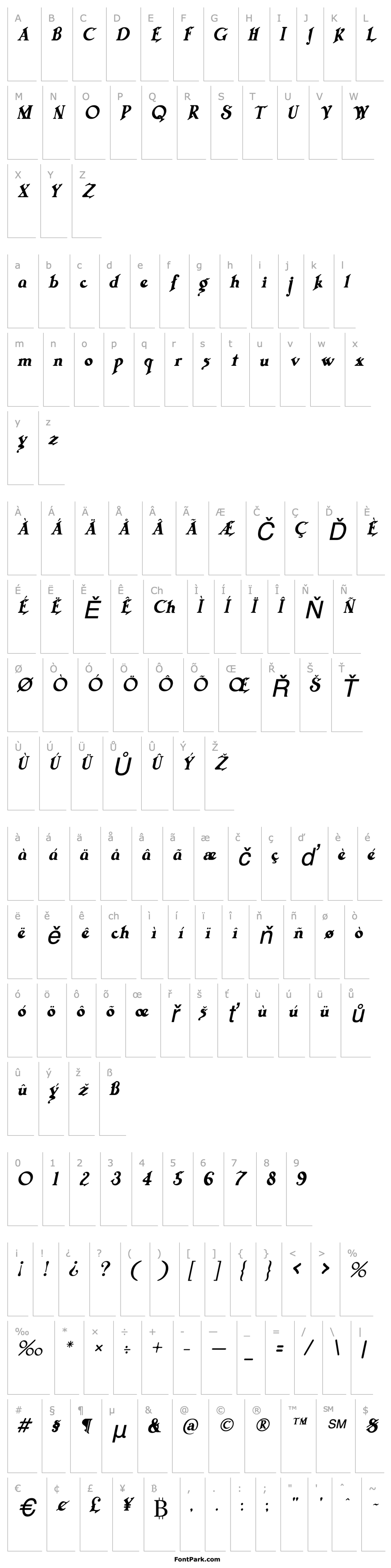 Overview Trifles Italic