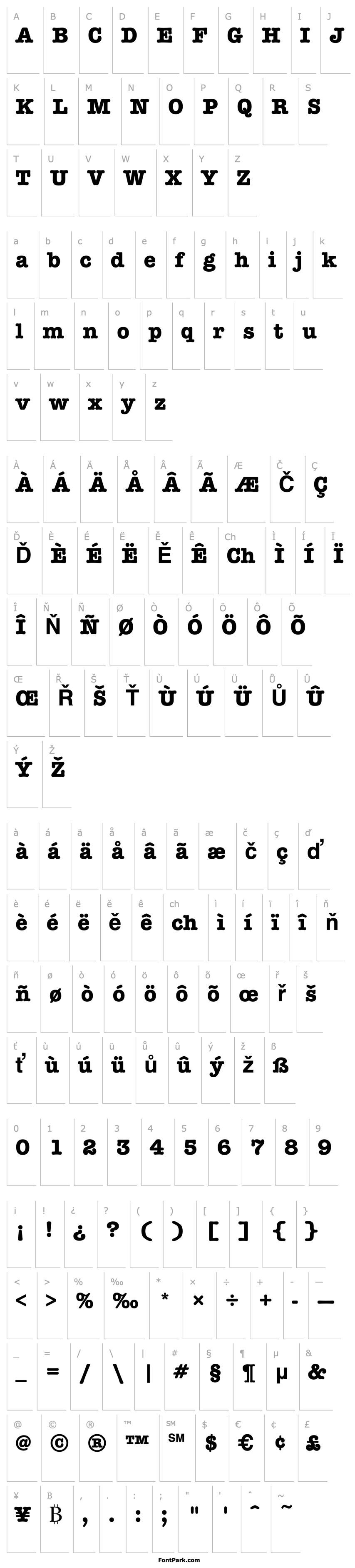 Přehled Typewriter Bold