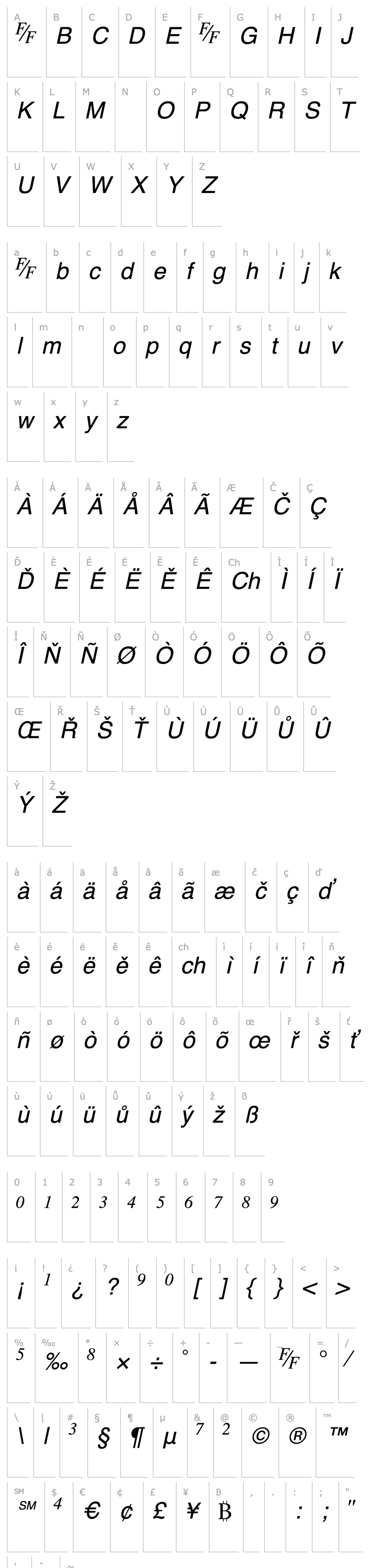 Overview TmsFE Italic