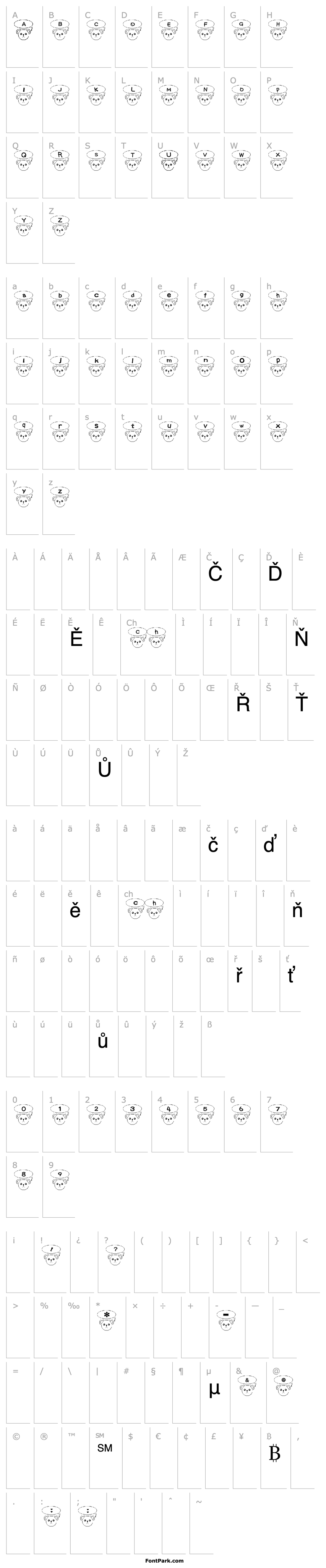 Overview T-kuma Font