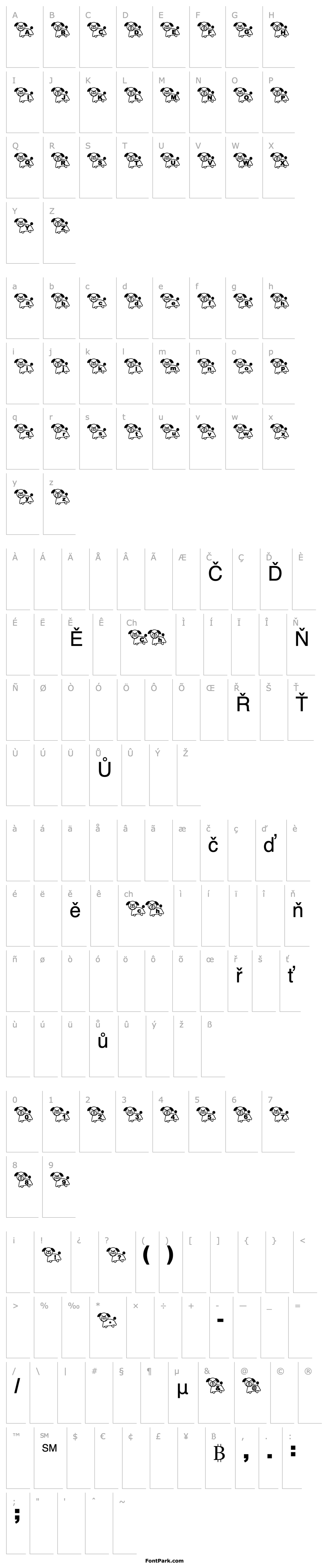 Overview T-wan font