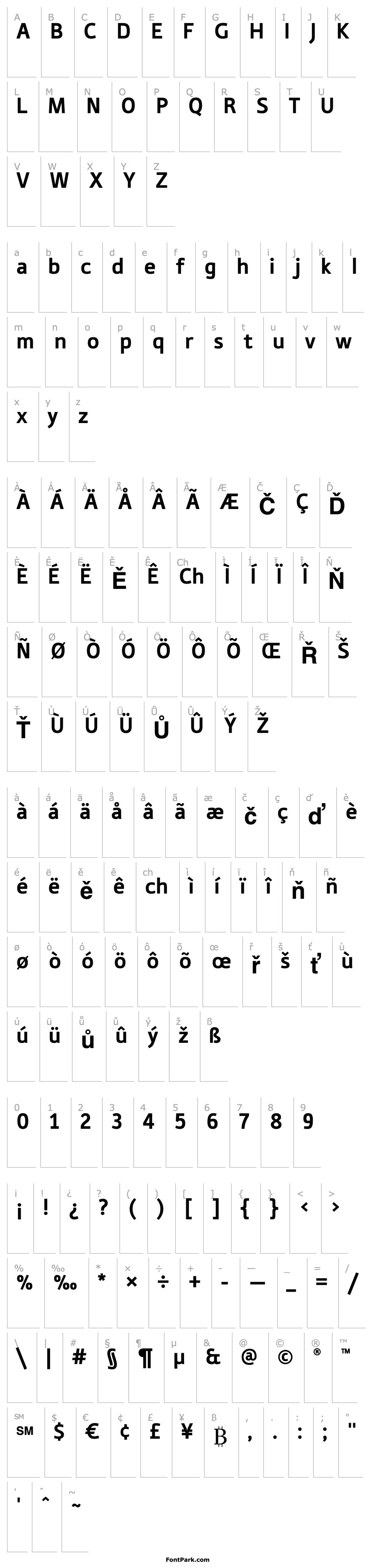 Overview TabulaITCStd-Bold