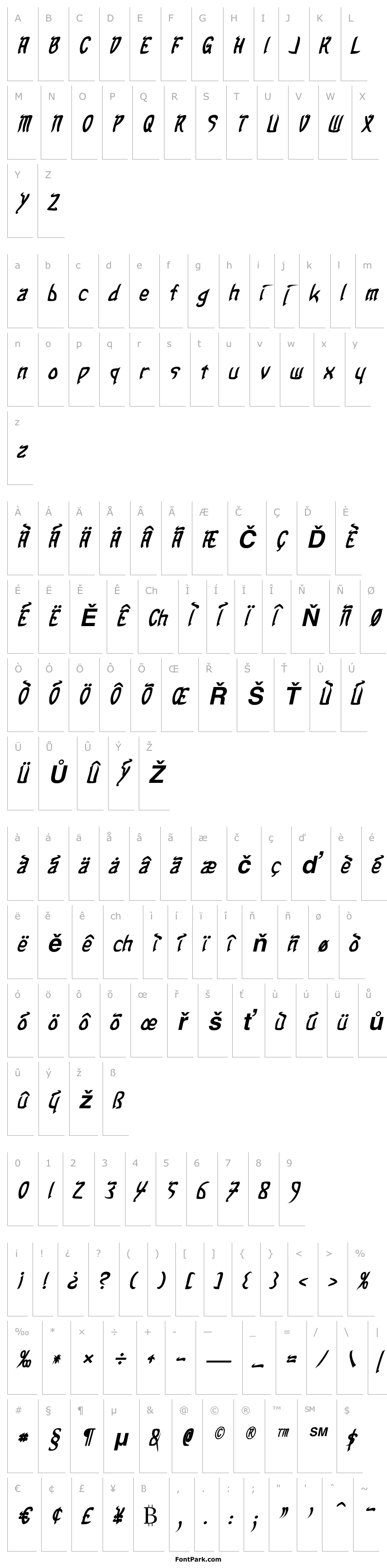 Overview Taibaijan Bold Italic