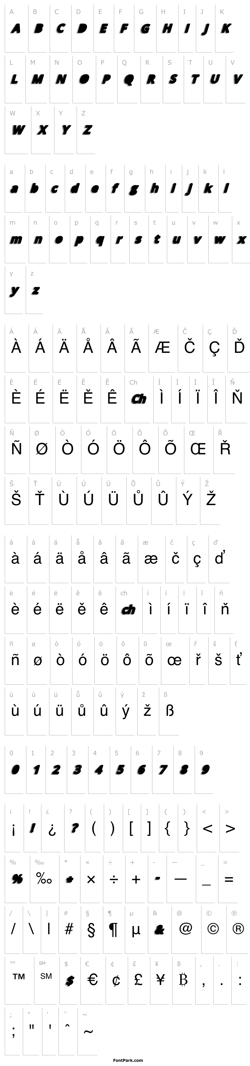 Overview TakenBlackItalic