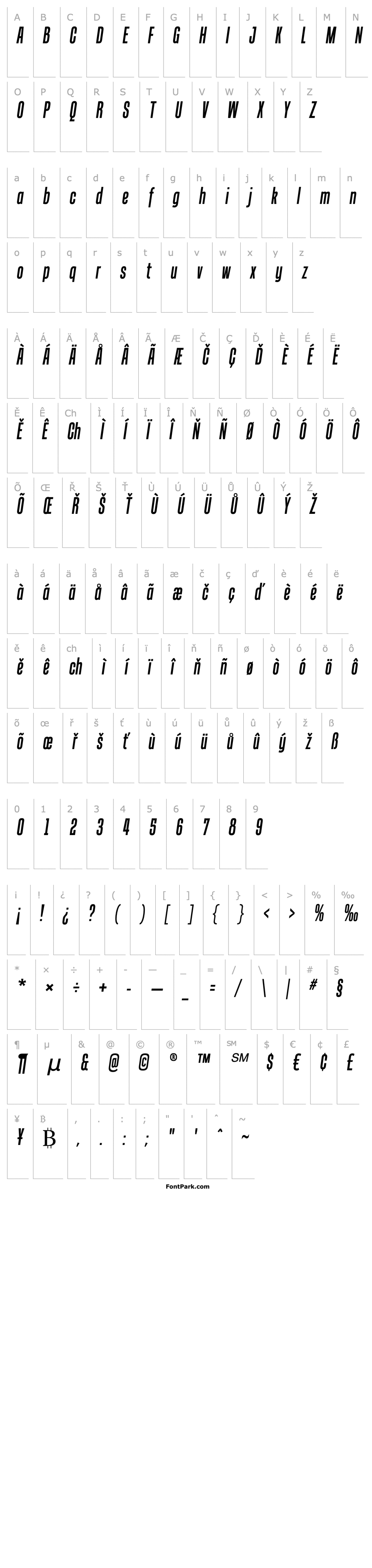 Overview Tandelle Italic