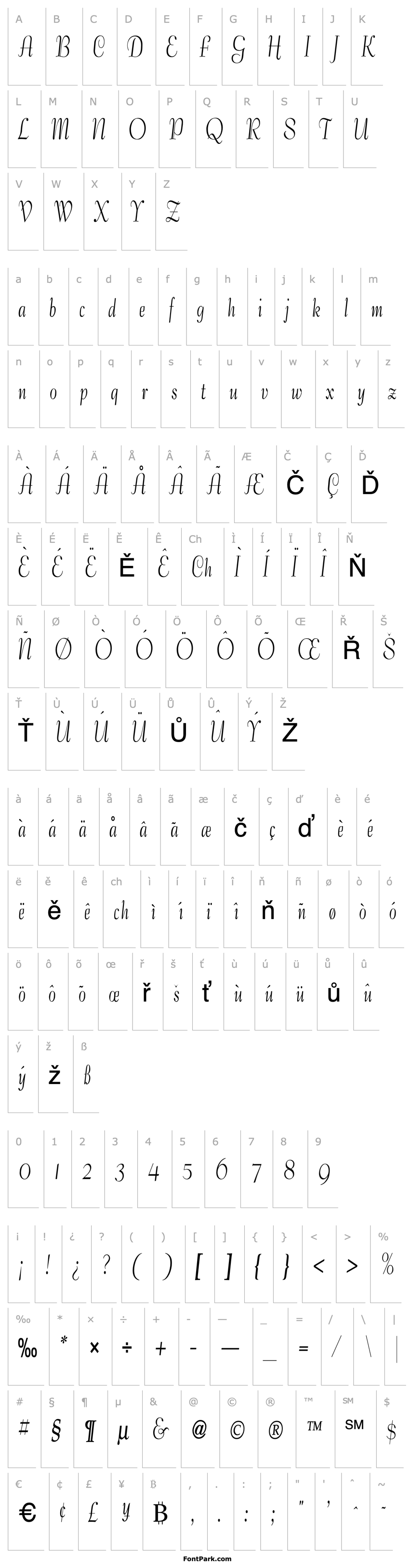 Overview Tango Condensed Normal