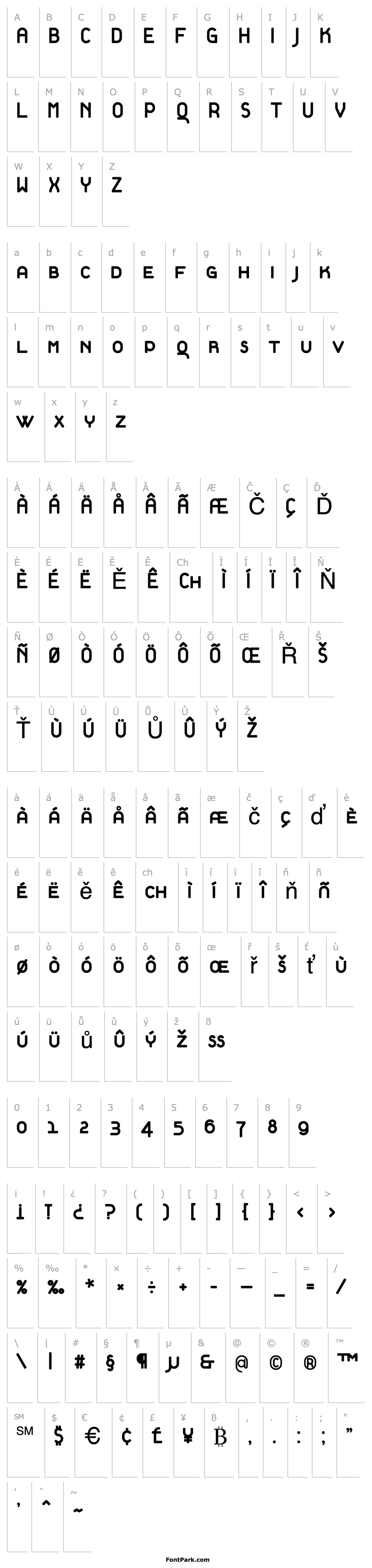 Přehled TantalusBoldSmallCaps