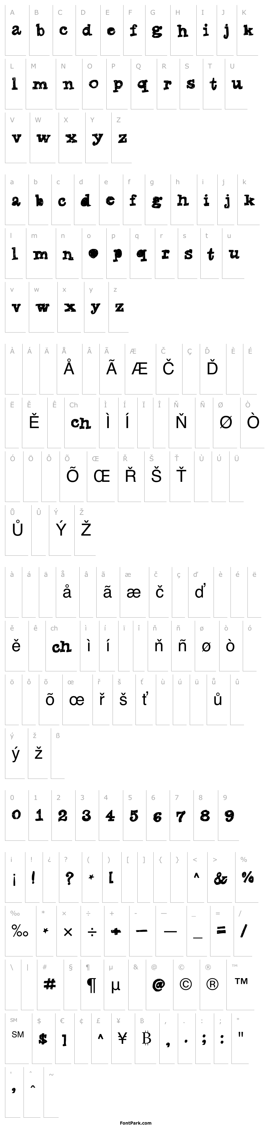 Přehled TanyasMarkerFont1