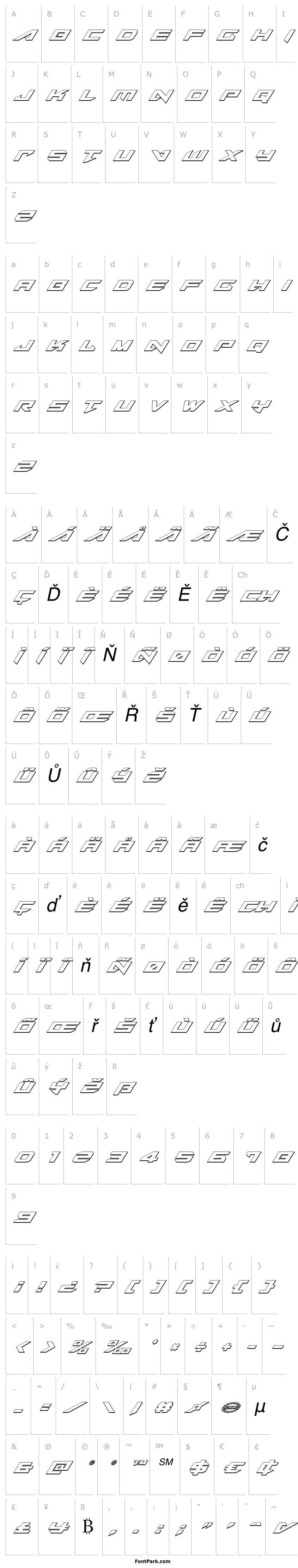 Overview Tarrget 3D Italic