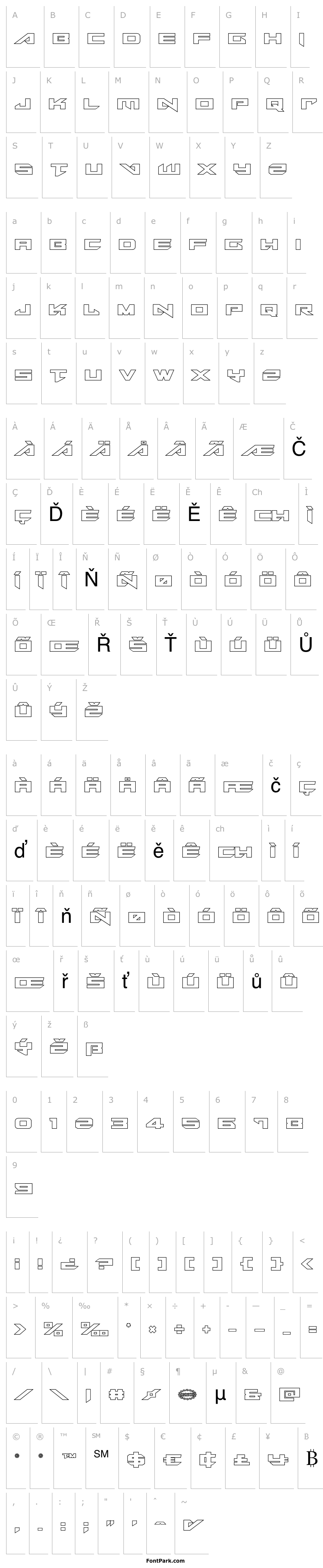 Přehled Tarrget Outline Regular