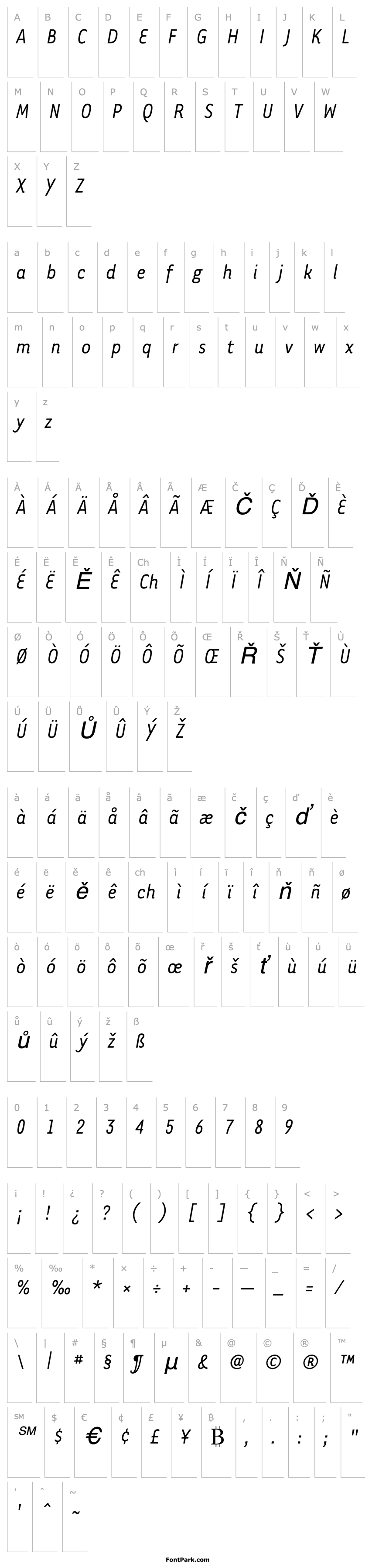 Overview TarzanaNarrow Italic