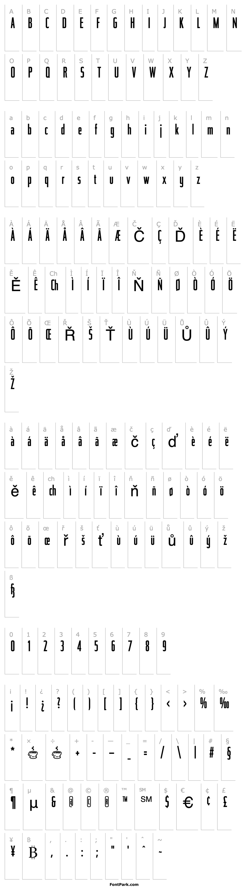 Přehled Tasse-RegularCondensed