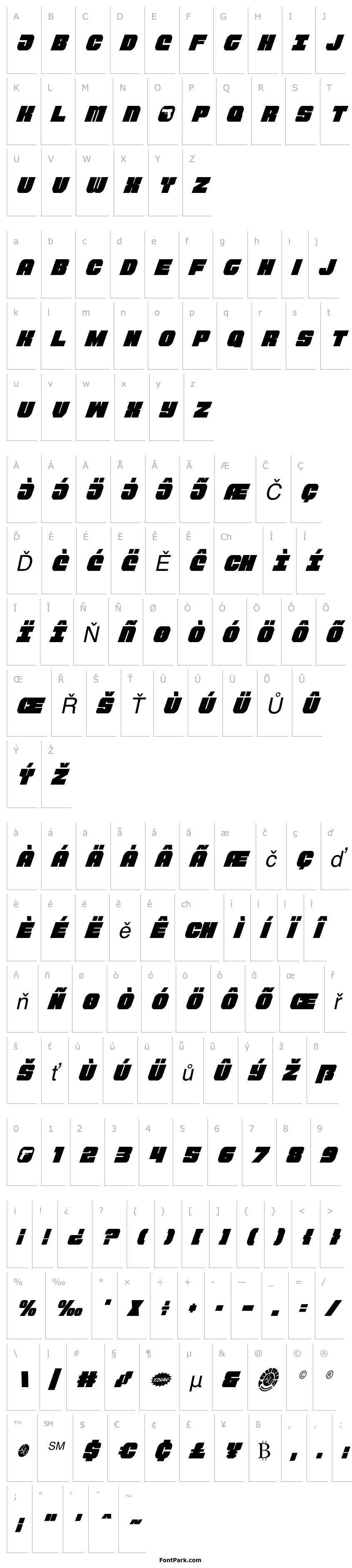 Overview Tauro Condensed Italic