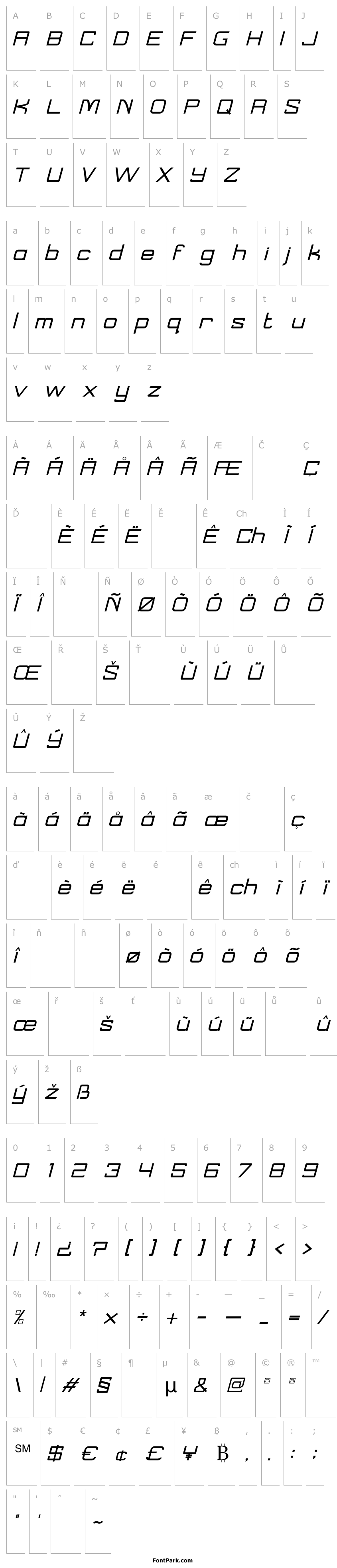 Overview taylor italic