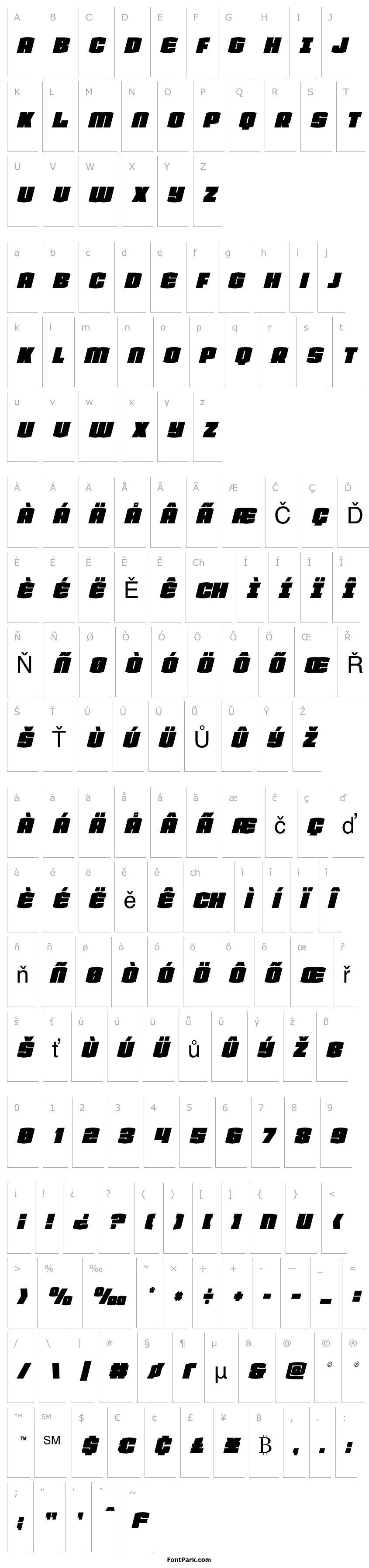 Overview Team Galaxy Condensed Italic