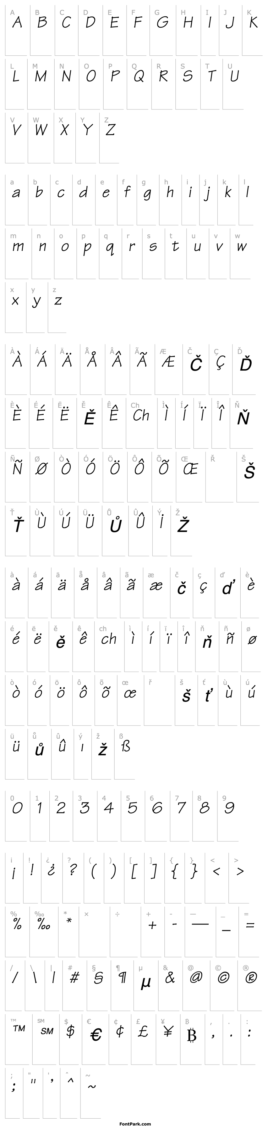 Přehled Technical Italic