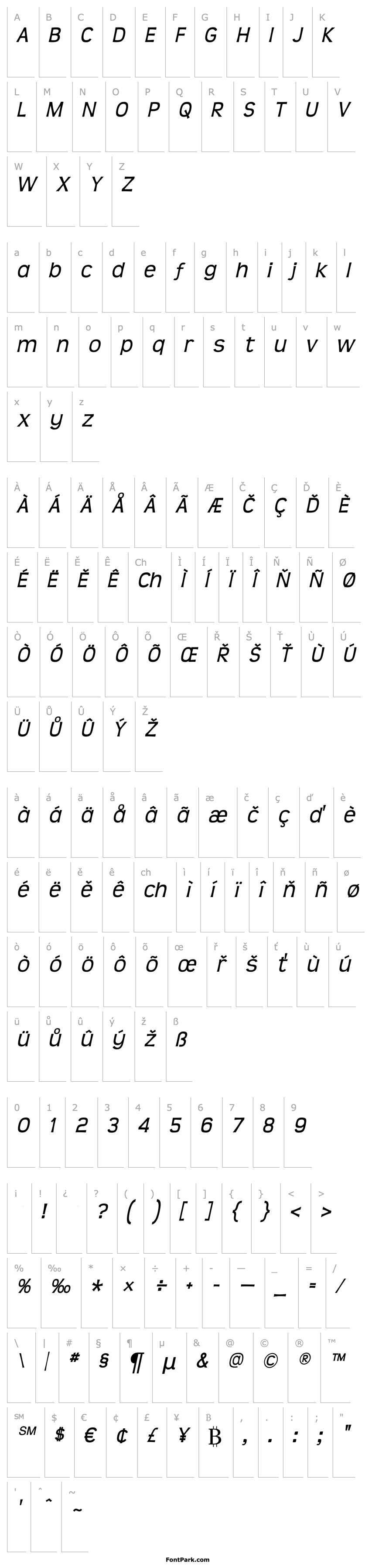 Overview Teen Italic