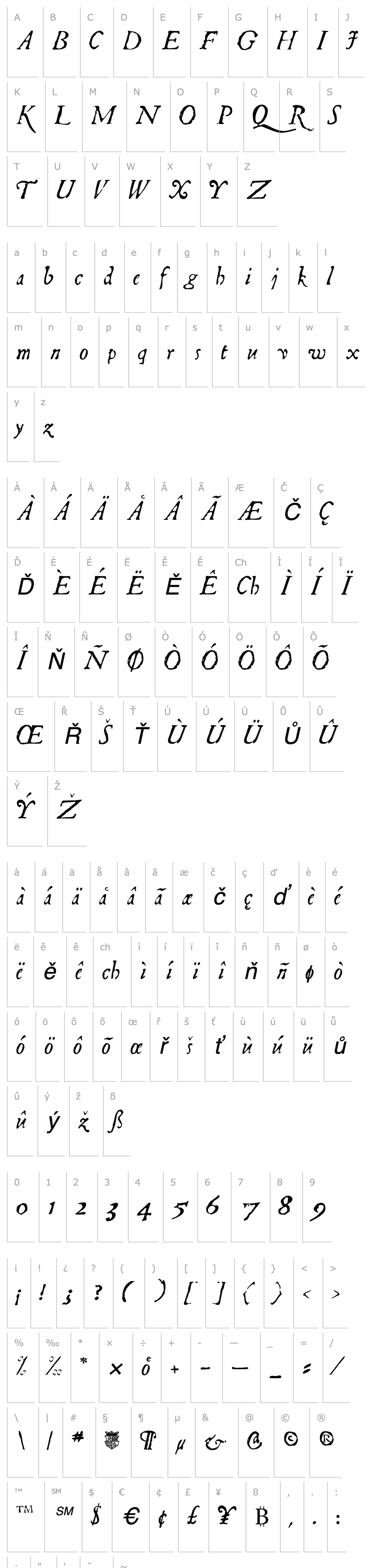 Overview Telegdi Italic