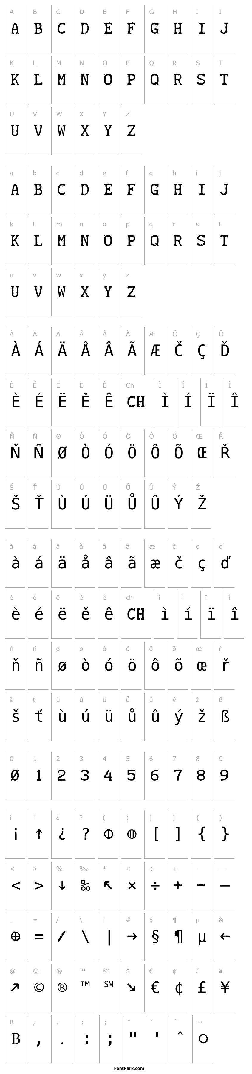 TELETYPE 1945-1985 Font | FontPark.com